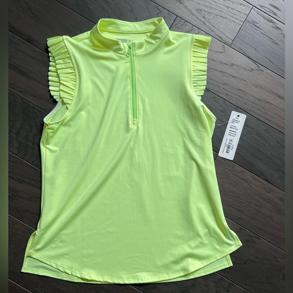 Lucky In Love “Pleat Me Up Zip Tank” NWT - Picture 1 of 5